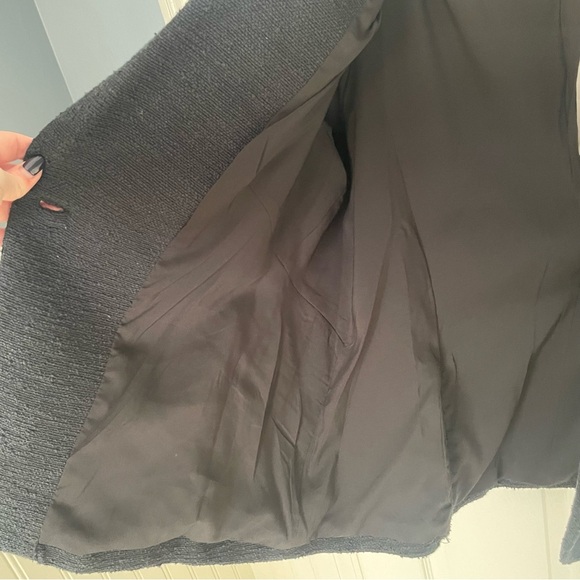 L'AGENCE Chamberlain Blazer Black Tweed  Size 16 Workwear Jacket Business NWT - Picture 10 of 11